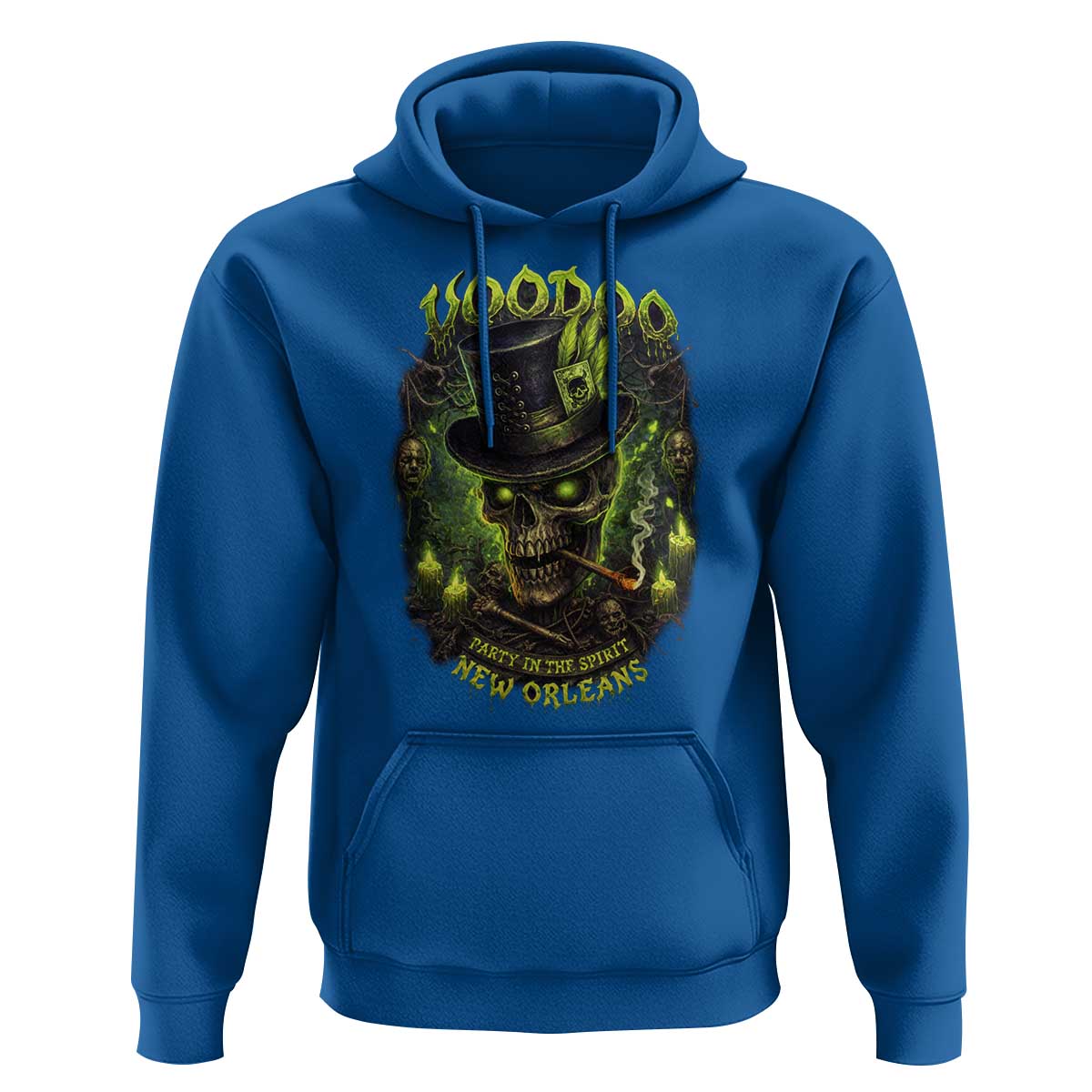 Louisiana Voodoo Skull Hoodie Party In The Spirit New Orleans Creepy Occult Lover