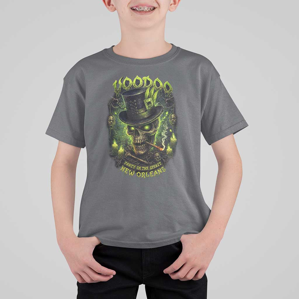 Louisiana Voodoo Skull T Shirt For Kid Party In The Spirit New Orleans Creepy Occult Lover