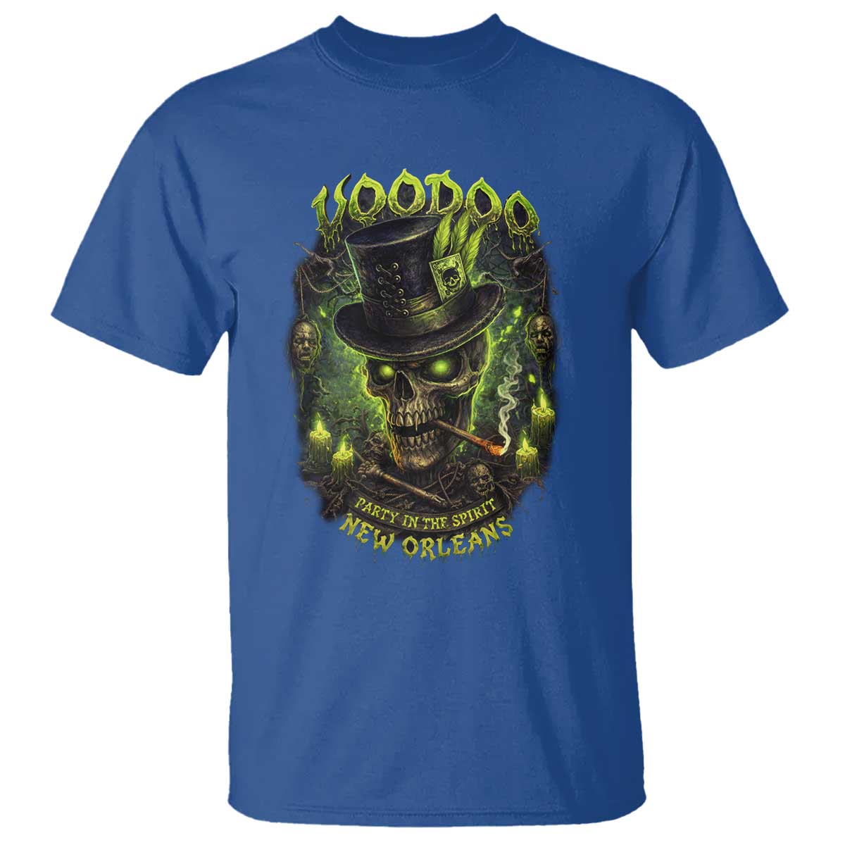 Louisiana Voodoo Skull T Shirt Party In The Spirit New Orleans Creepy Occult Lover