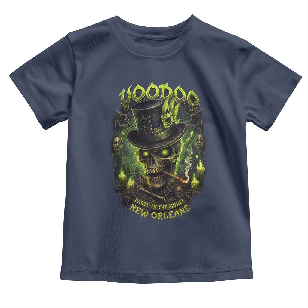 Louisiana Voodoo Skull Toddler T Shirt Party In The Spirit New Orleans Creepy Occult Lover
