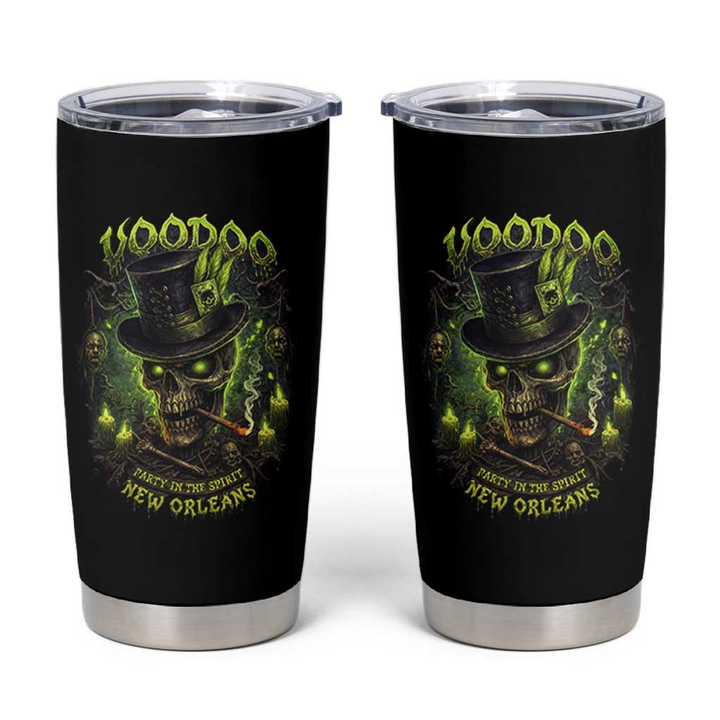 Louisiana Voodoo Skull Tumbler Cup Party In The Spirit New Orleans Creepy Occult Lover