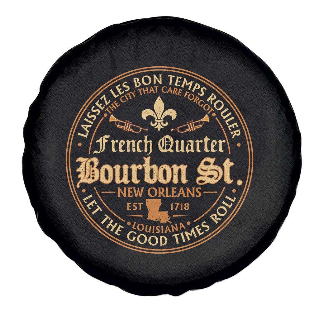 Bourbon Street French Quarter New Orleans Vintage Spare Tire Cover
