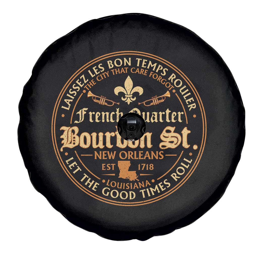 Bourbon Street French Quarter New Orleans Vintage Spare Tire Cover
