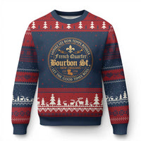 Bourbon Street French Quarter New Orleans Vintage Ugly Christmas Sweater