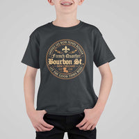 Bourbon Street French Quarter New Orleans Vintage T Shirt For Kid