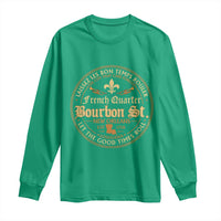 Bourbon Street French Quarter New Orleans Vintage Long Sleeve Shirt