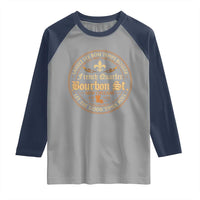 Bourbon Street French Quarter New Orleans Vintage Raglan Shirt