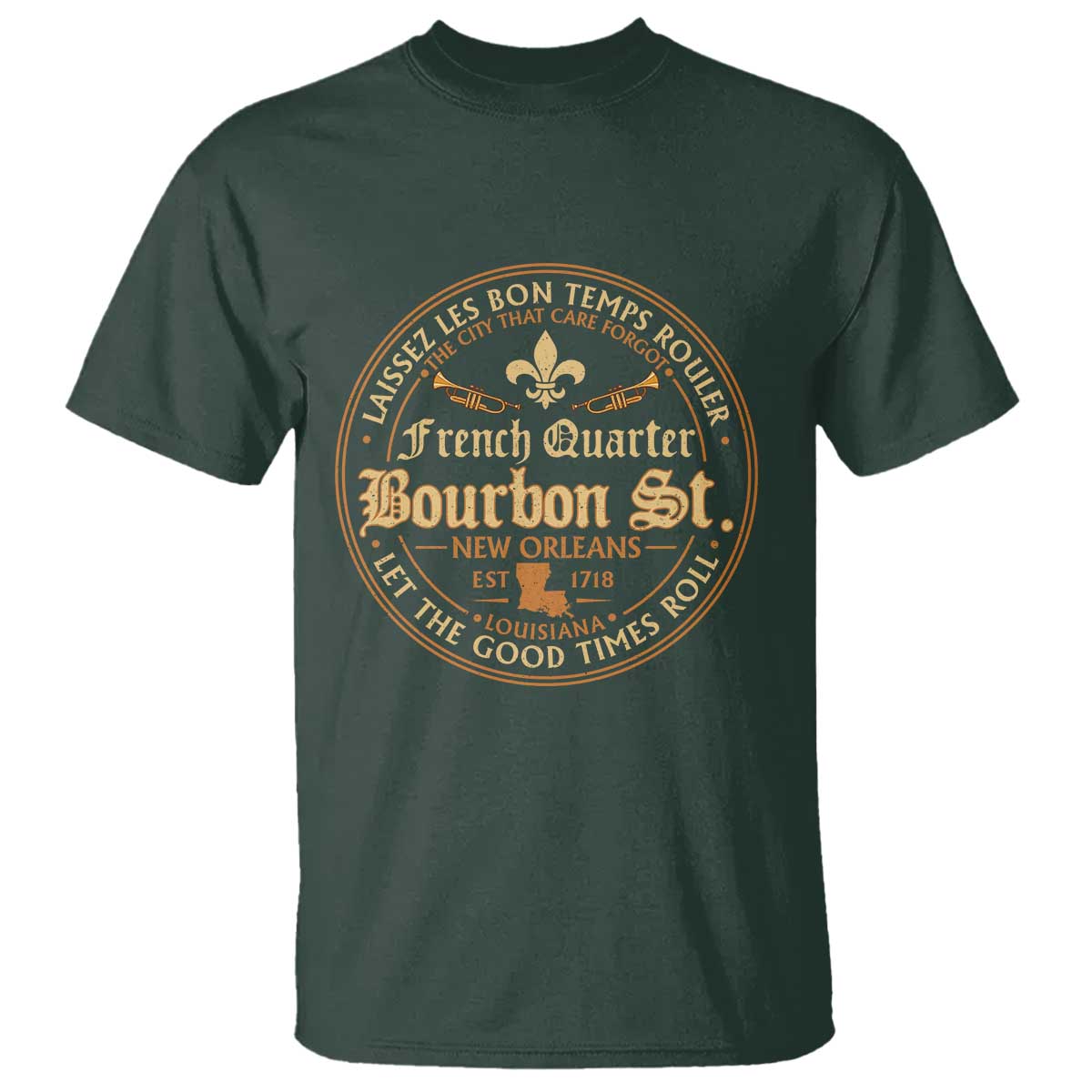 Bourbon Street French Quarter New Orleans Vintage T Shirt