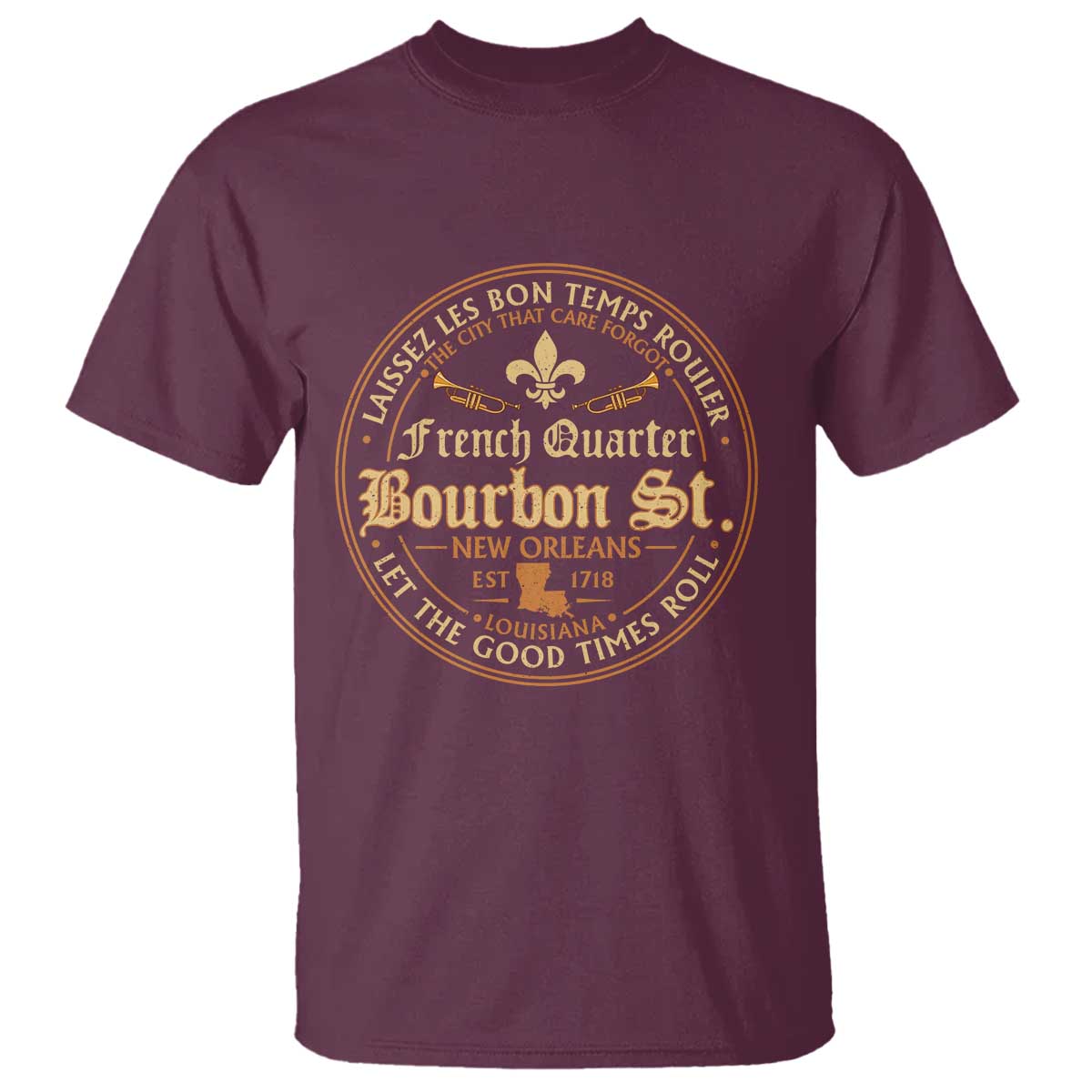 Bourbon Street French Quarter New Orleans Vintage T Shirt