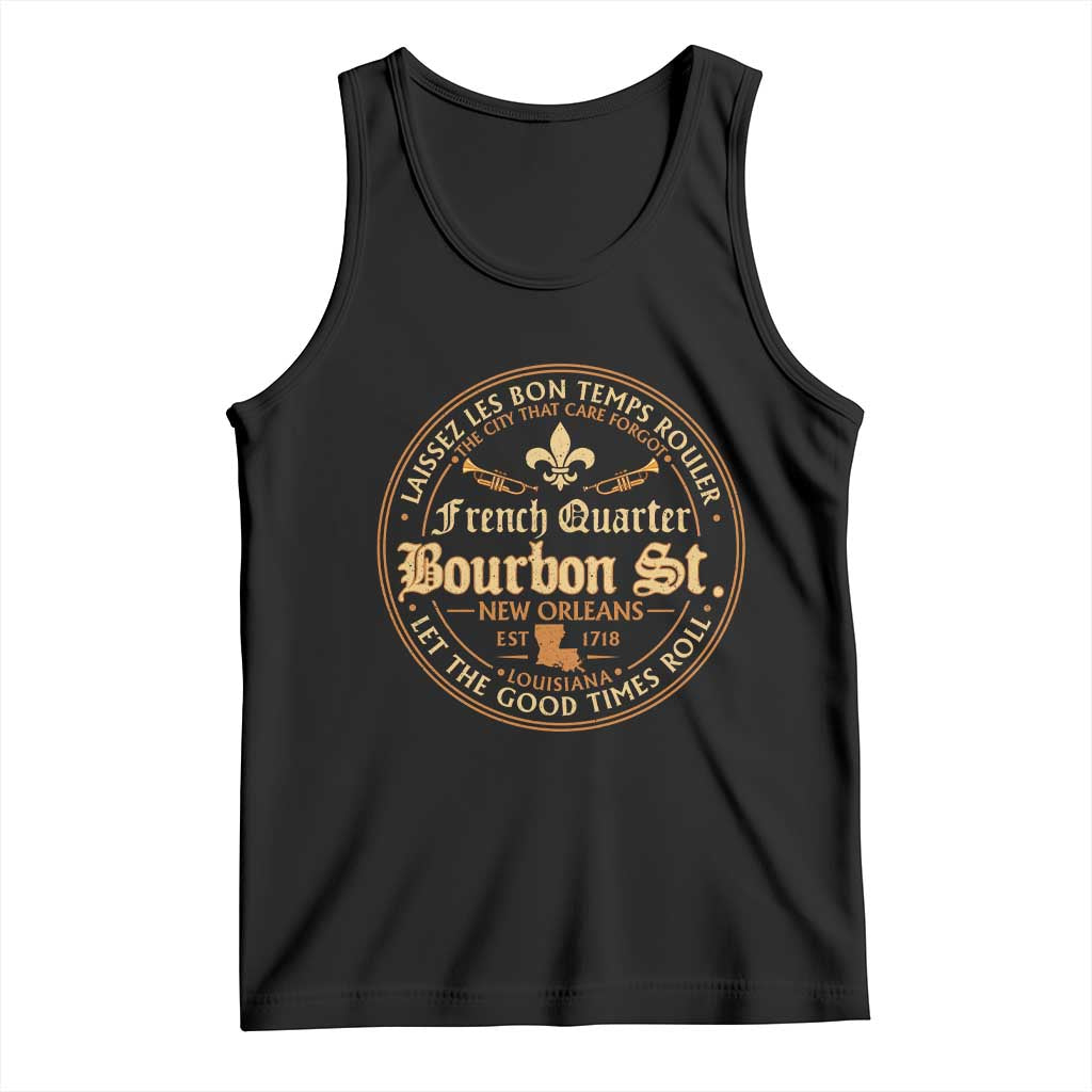 Bourbon Street French Quarter New Orleans Vintage Tank Top