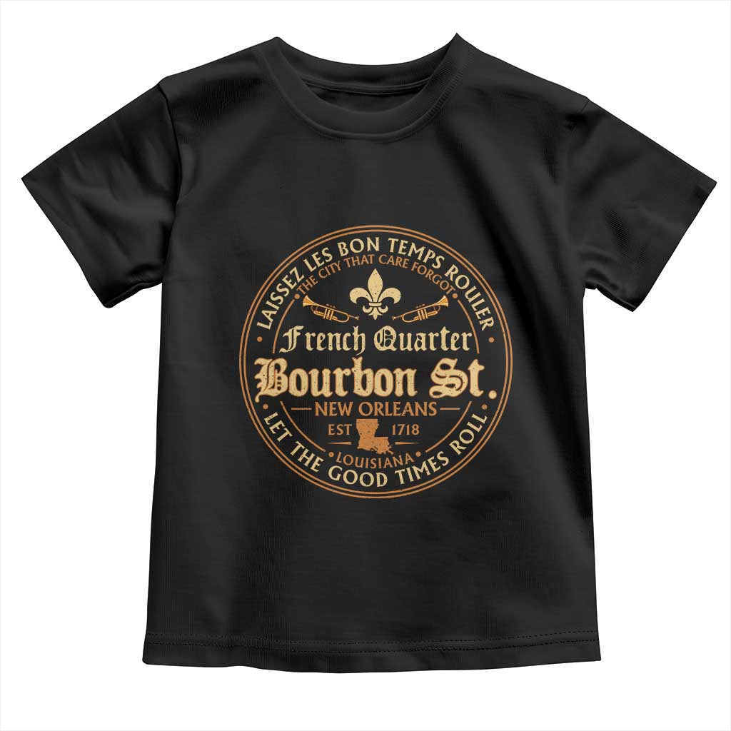 Bourbon Street French Quarter New Orleans Vintage Toddler T Shirt