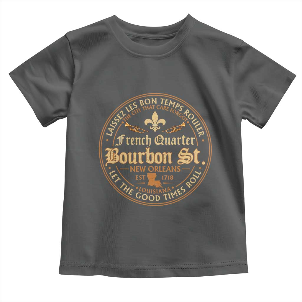 Bourbon Street French Quarter New Orleans Vintage Toddler T Shirt