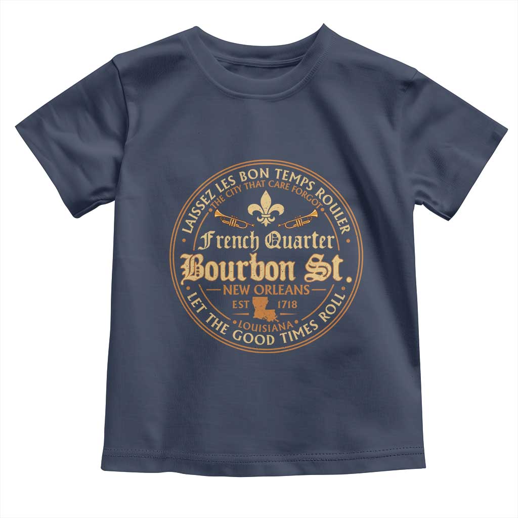 Bourbon Street French Quarter New Orleans Vintage Toddler T Shirt
