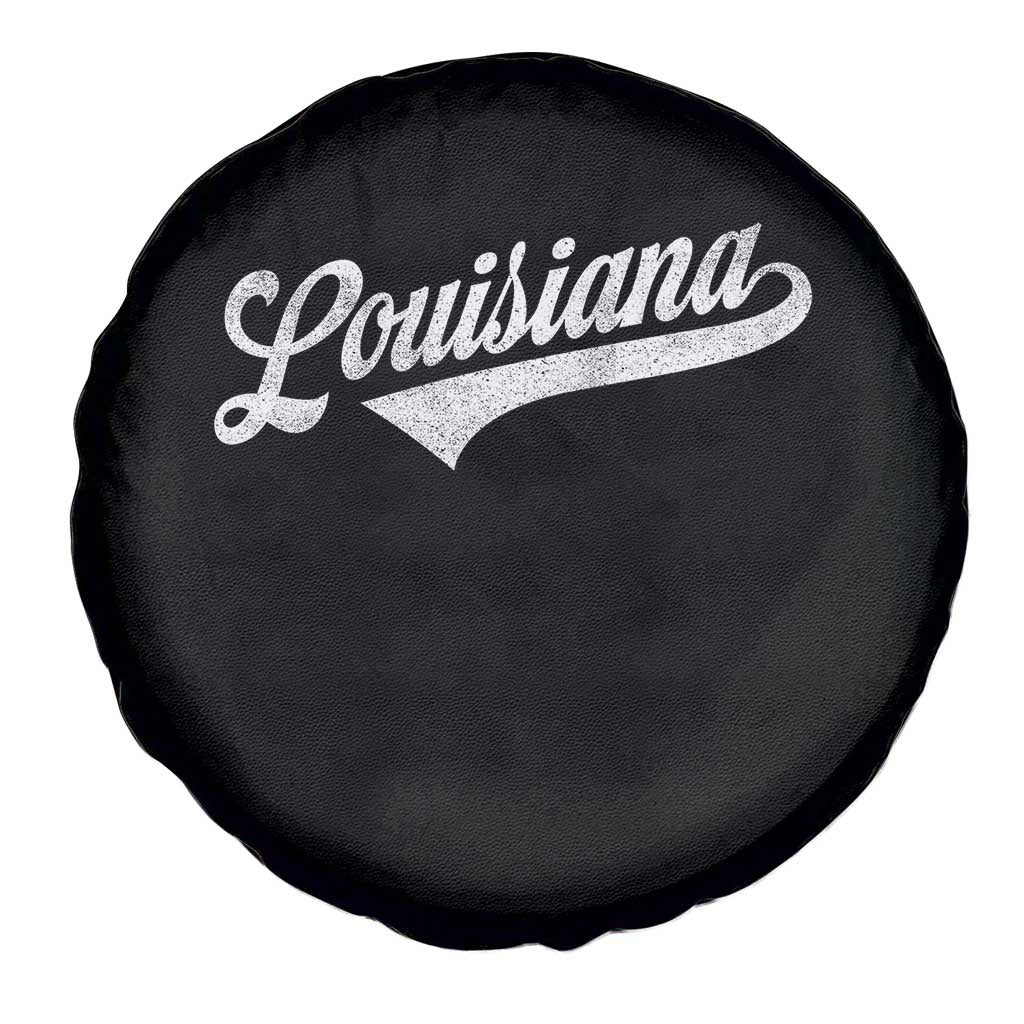 Retro Louisiana Spare Tire Cover Vintage City State Distressed Pride