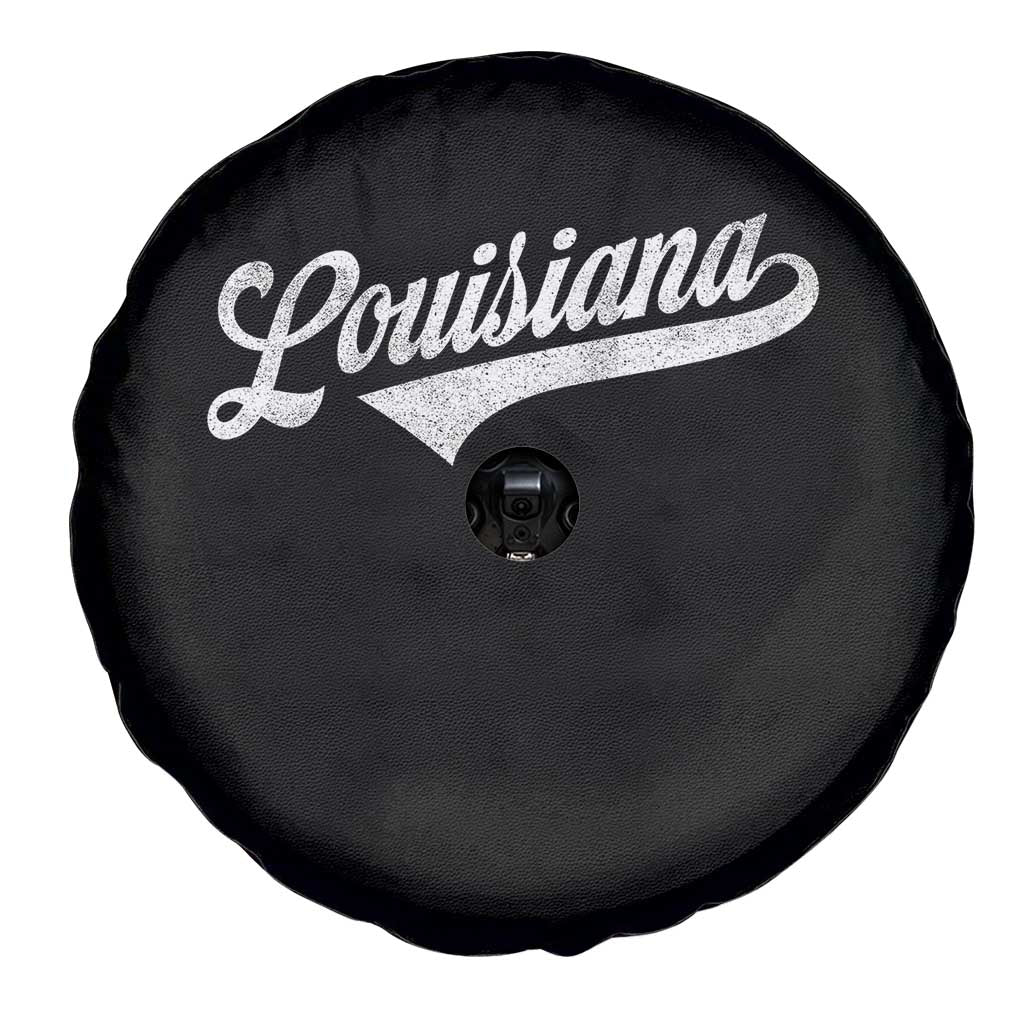Retro Louisiana Spare Tire Cover Vintage City State Distressed Pride