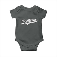 Retro Louisiana Baby Onesie Vintage City State Distressed Pride