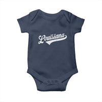 Retro Louisiana Baby Onesie Vintage City State Distressed Pride