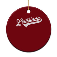 Retro Louisiana Ceramic Ornament Vintage City State Distressed Pride
