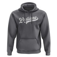 Retro Louisiana Hoodie Vintage City State Distressed Pride
