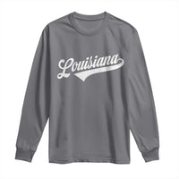 Retro Louisiana Long Sleeve Shirt Vintage City State Distressed Pride