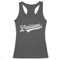 Retro Louisiana Racerback Tank Top Vintage City State Distressed Pride