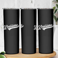 Retro Louisiana Skinny Tumbler Vintage City State Distressed Pride