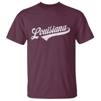 Retro Louisiana T Shirt Vintage City State Distressed Pride