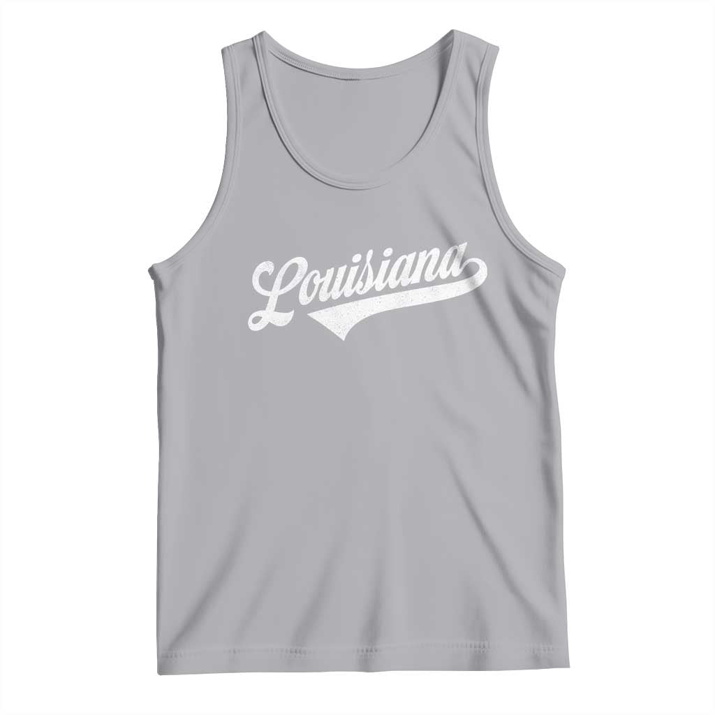 Retro Louisiana Tank Top Vintage City State Distressed Pride