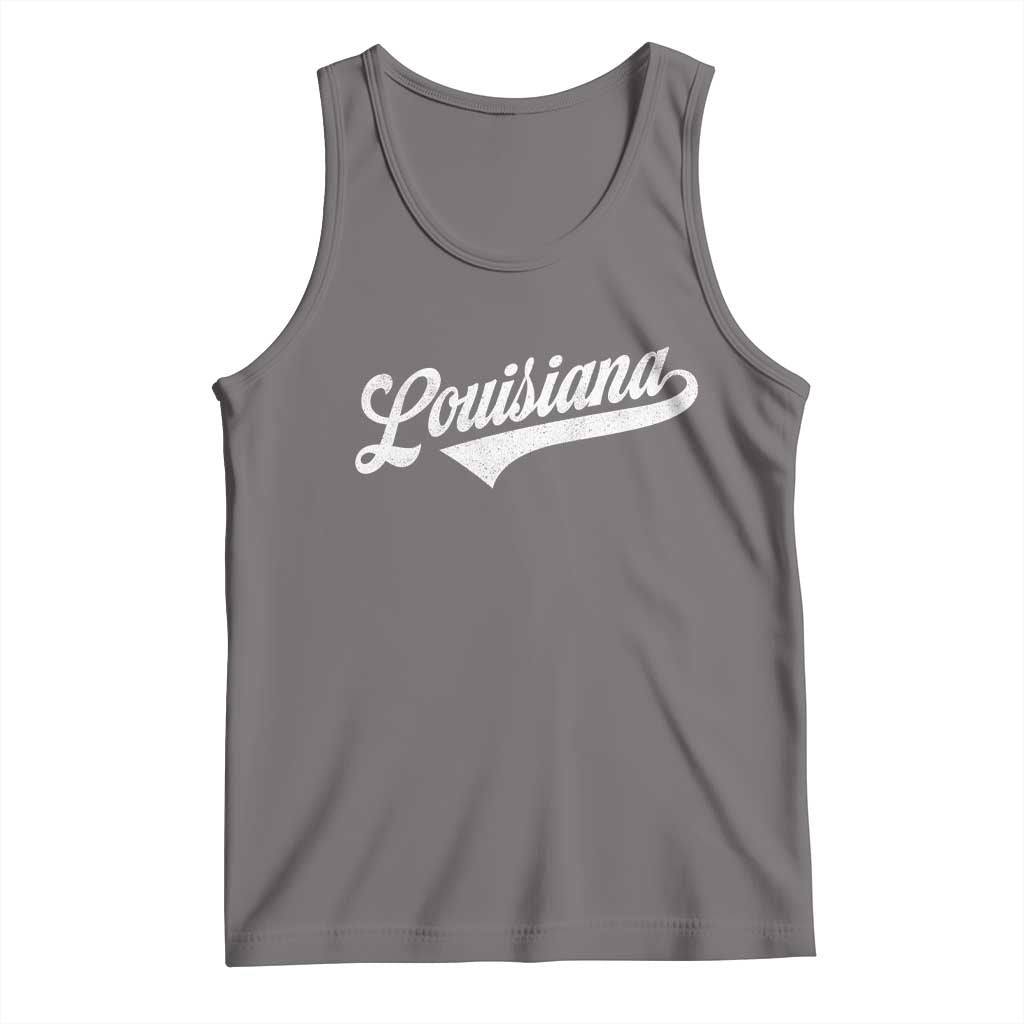 Retro Louisiana Tank Top Vintage City State Distressed Pride