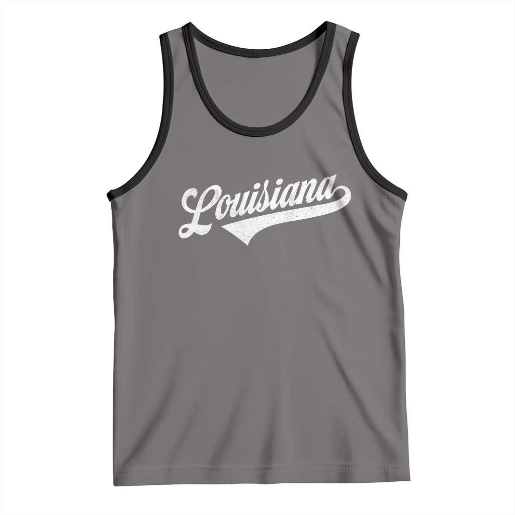 Retro Louisiana Tank Top Vintage City State Distressed Pride