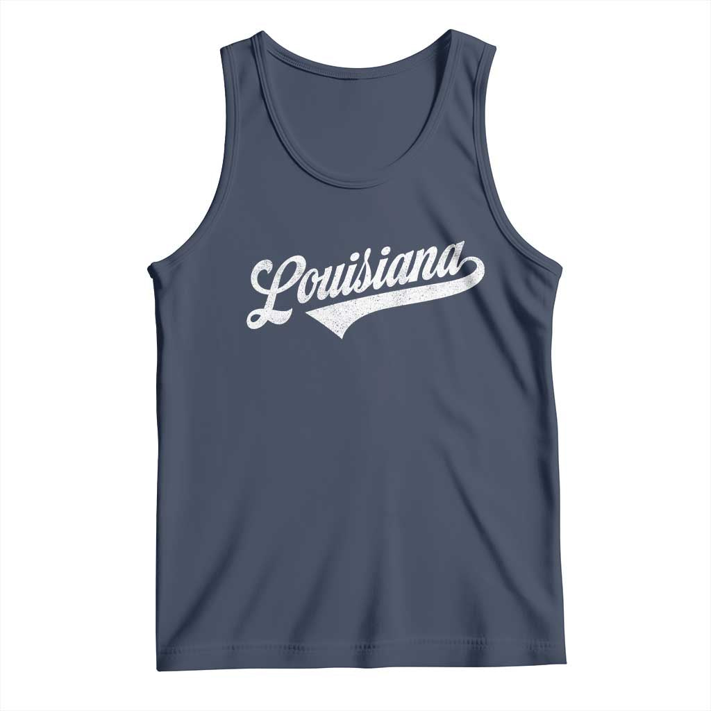 Retro Louisiana Tank Top Vintage City State Distressed Pride
