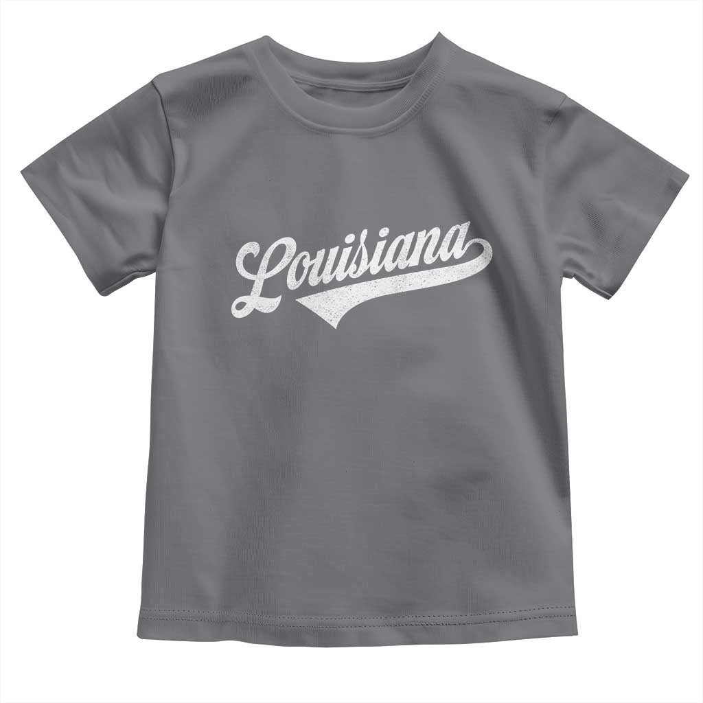 Retro Louisiana Toddler T Shirt Vintage City State Distressed Pride