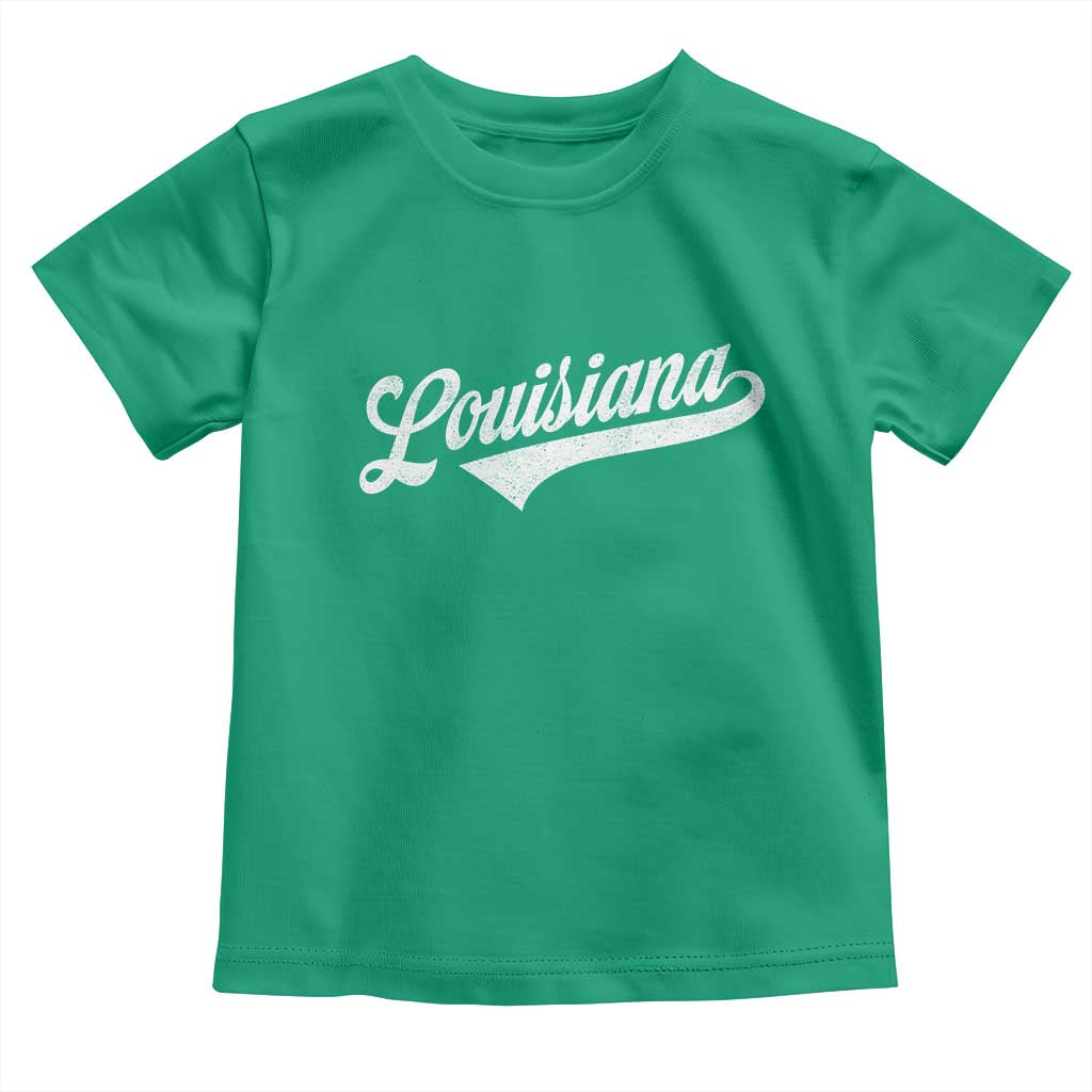 Retro Louisiana Toddler T Shirt Vintage City State Distressed Pride