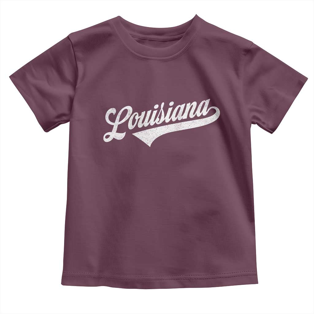 Retro Louisiana Toddler T Shirt Vintage City State Distressed Pride