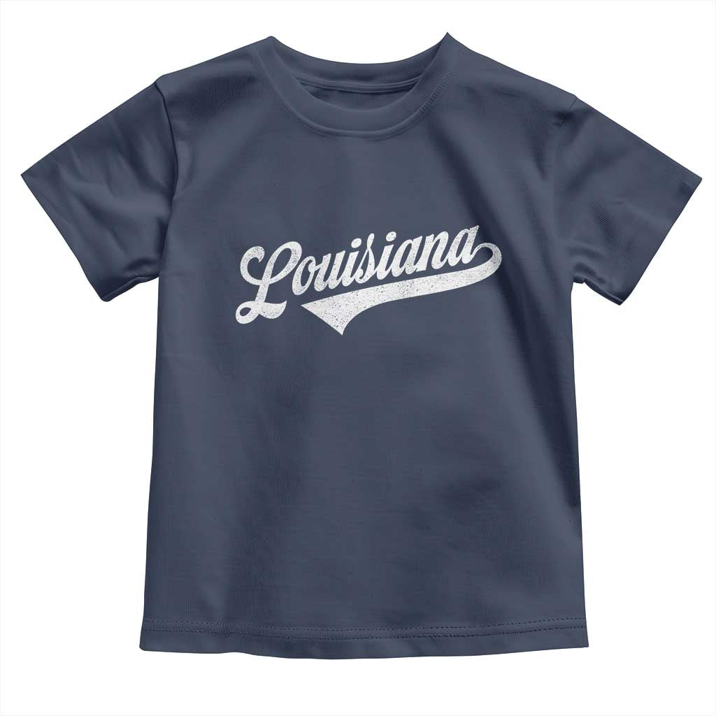 Retro Louisiana Toddler T Shirt Vintage City State Distressed Pride