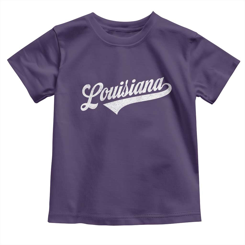Retro Louisiana Toddler T Shirt Vintage City State Distressed Pride