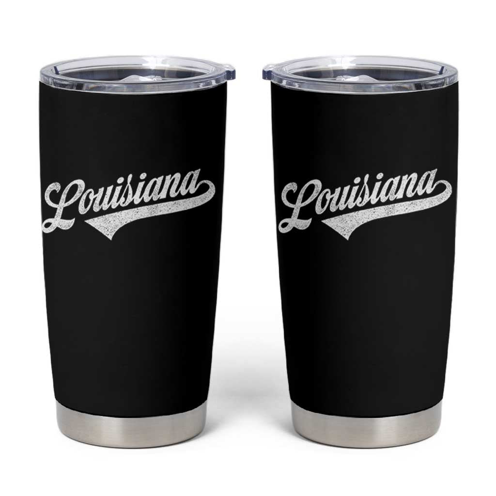 Retro Louisiana Tumbler Cup Vintage City State Distressed Pride