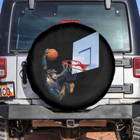 Funny Chimpanzee Basketball Monkey Spare Tire Cover