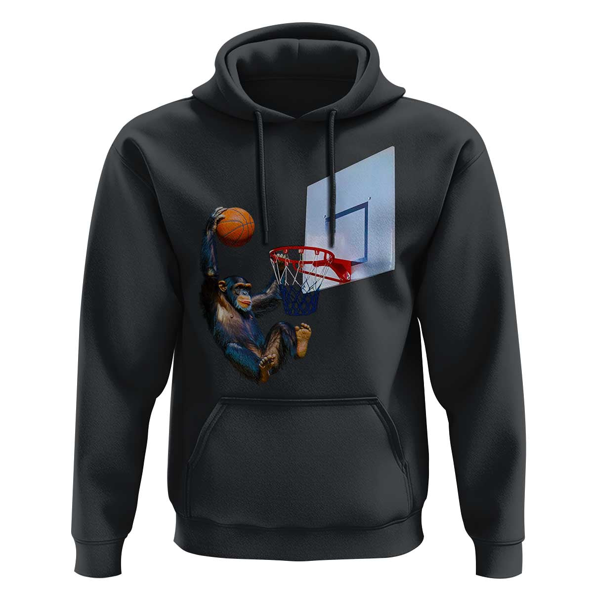 Funny Chimpanzee Basketball Monkey Hoodie