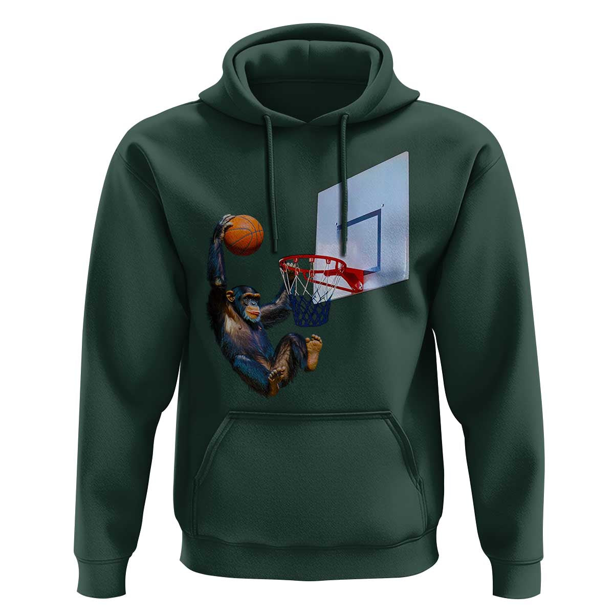 Funny Chimpanzee Basketball Monkey Hoodie