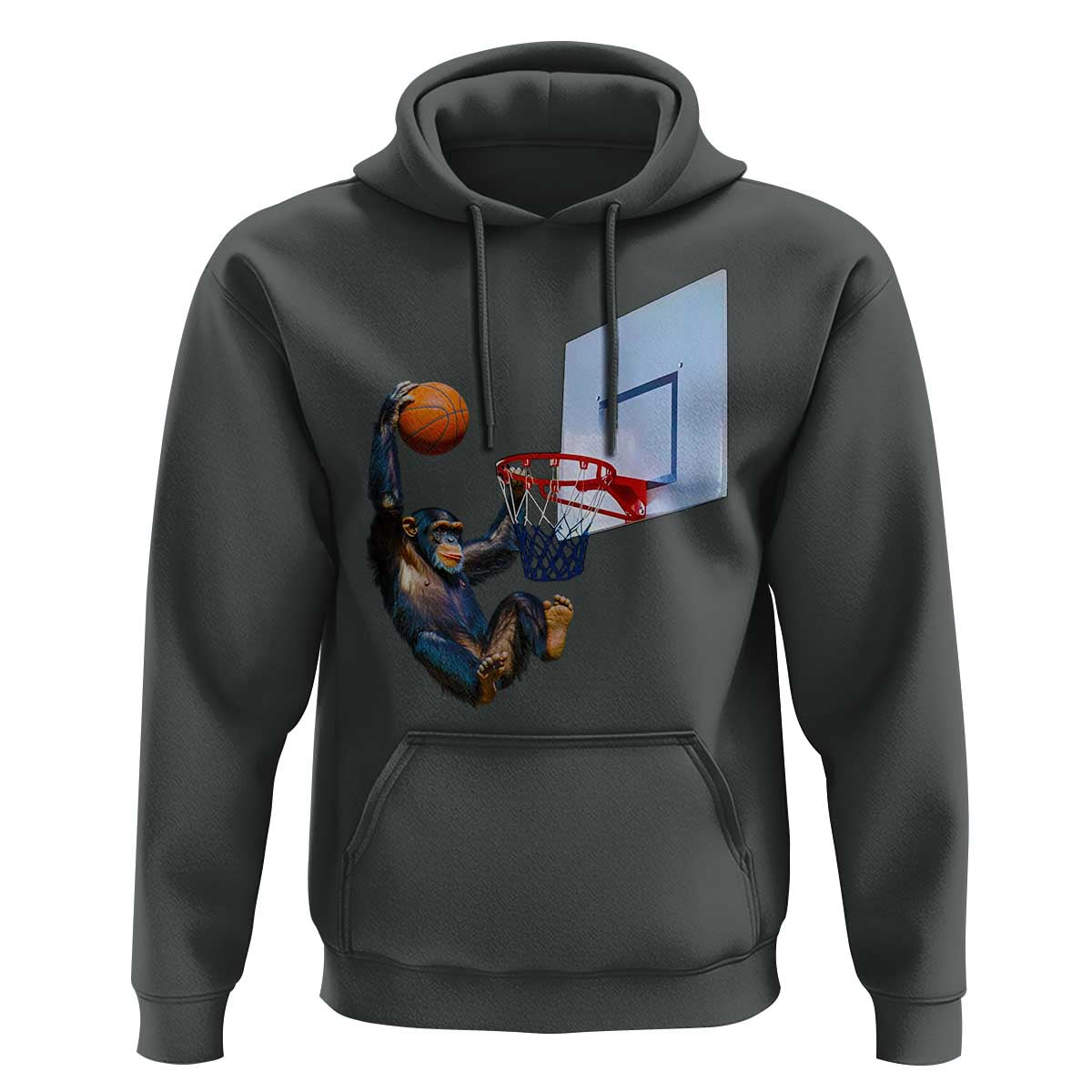 Funny Chimpanzee Basketball Monkey Hoodie