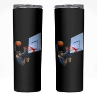 Funny Chimpanzee Basketball Monkey Skinny Tumbler