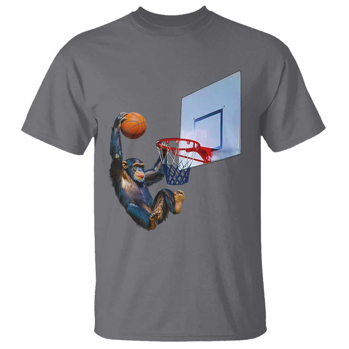 Funny Chimpanzee Basketball Monkey T Shirt