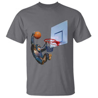 Funny Chimpanzee Basketball Monkey T Shirt