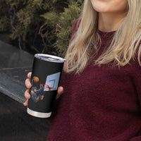 Funny Chimpanzee Basketball Monkey Tumbler Cup