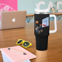 Funny Chimpanzee Basketball Monkey Tumbler With Handle
