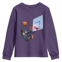 Funny Chimpanzee Basketball Monkey Youth Sweatshirt