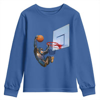 Funny Chimpanzee Basketball Monkey Youth Sweatshirt