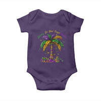 Funny Mardi Gras Coconut Palm Tree Baby Onesie Laissez Les Bons Temps Rouler Beads Masks