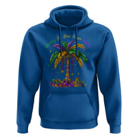 Funny Mardi Gras Coconut Palm Tree Hoodie Laissez Les Bons Temps Rouler Beads Masks